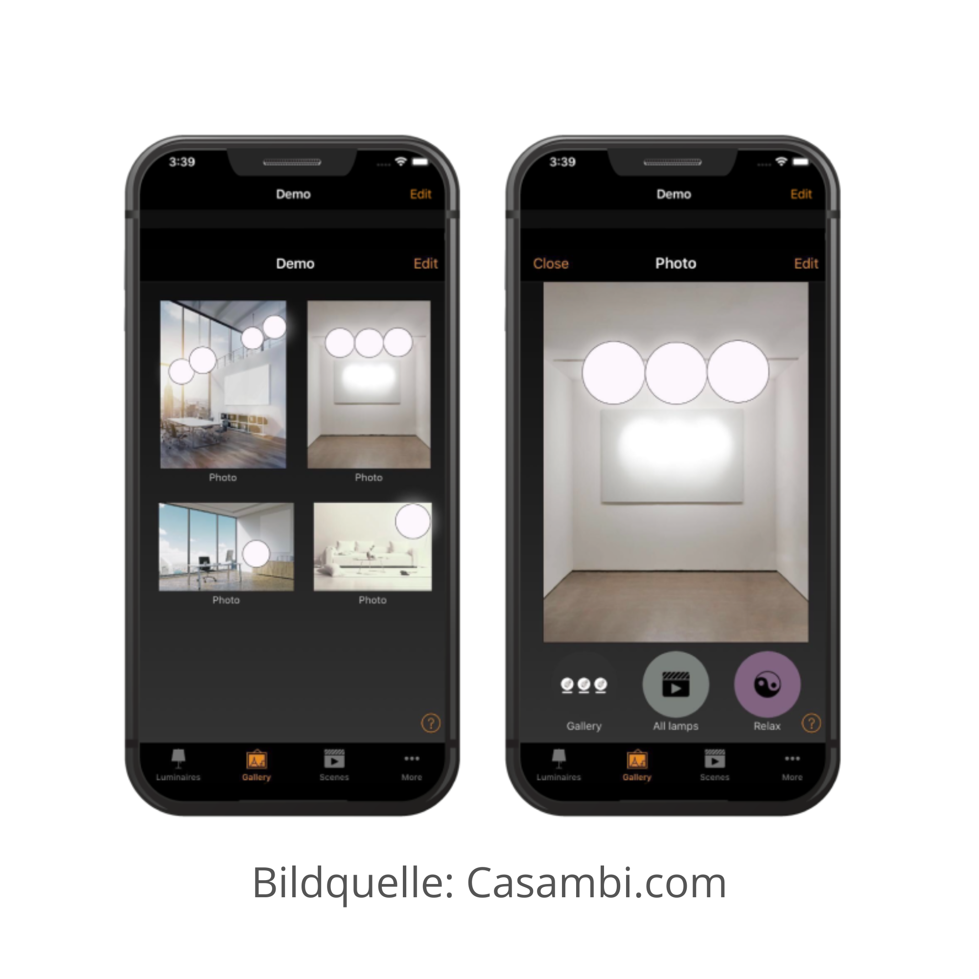 Lichtmanagement (Casambi/Enocean)