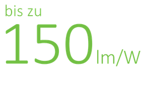 Effizienz 150lm/W